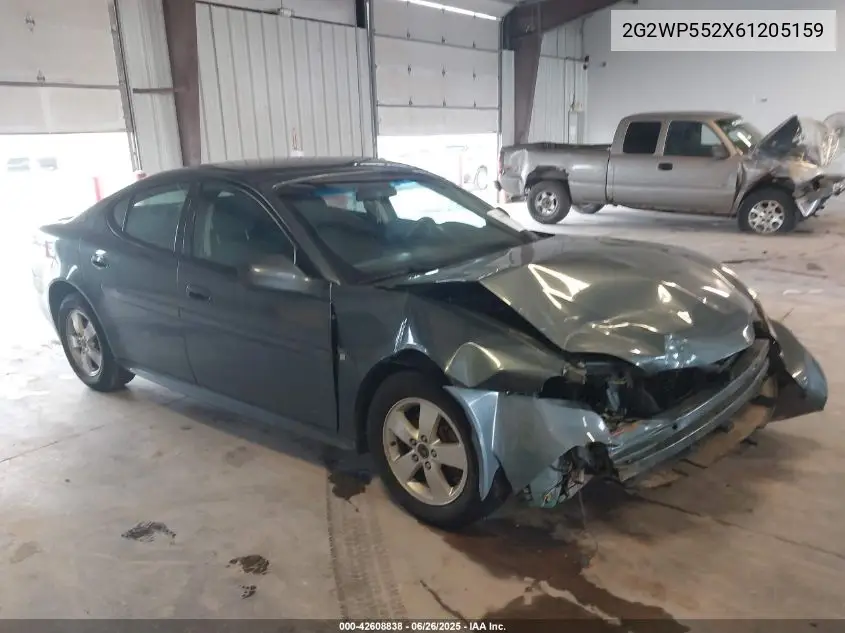 2006 Pontiac Grand Prix VIN: 2G2WP552X61205159 Lot: 42608838