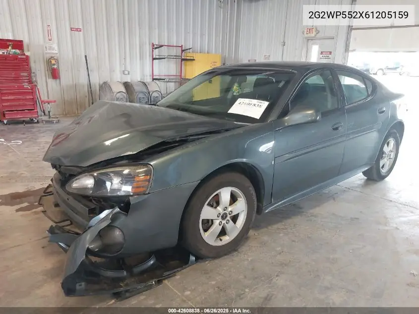 2006 Pontiac Grand Prix VIN: 2G2WP552X61205159 Lot: 42608838