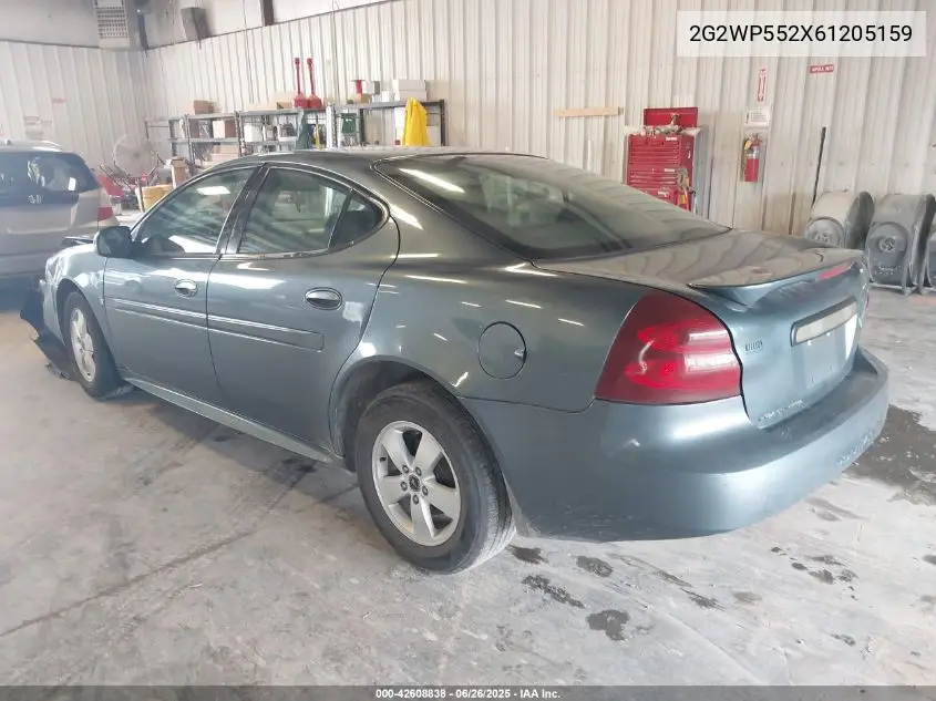 2006 Pontiac Grand Prix VIN: 2G2WP552X61205159 Lot: 42608838
