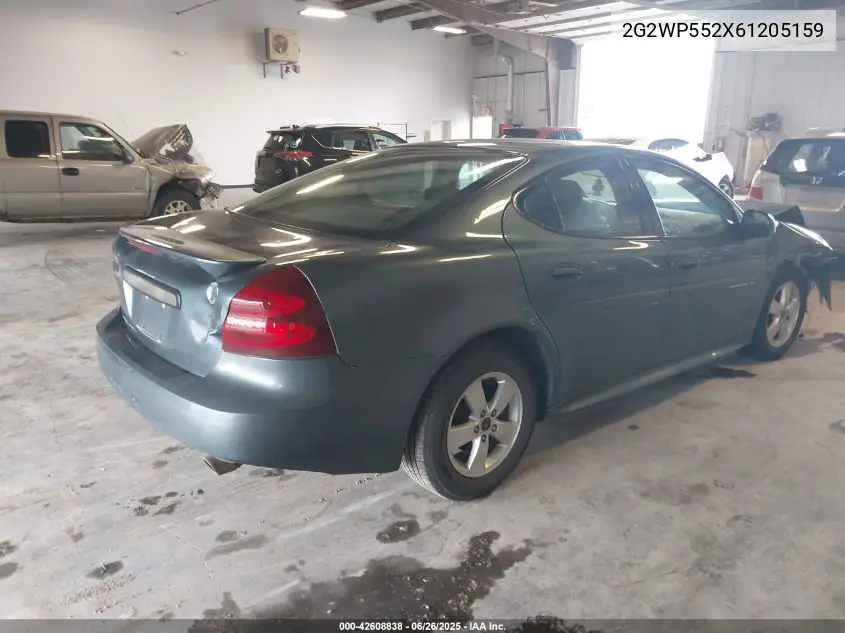 2006 Pontiac Grand Prix VIN: 2G2WP552X61205159 Lot: 42608838