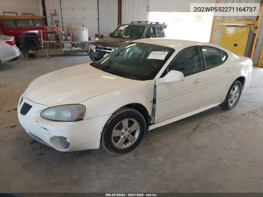 2007 Pontiac Grand Prix VIN: 2G2WP552271164737 Lot: 42183453