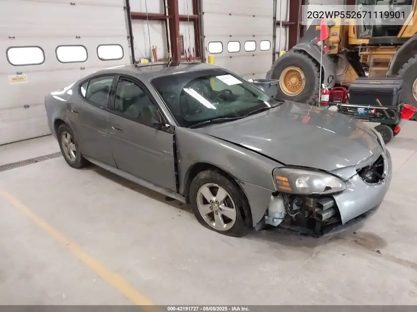 2007 Pontiac Grand Prix VIN: 2G2WP552671119901 Lot: 42191727