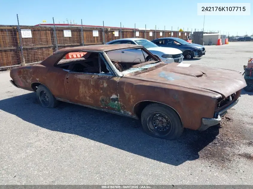 1966 Pontiac Gto VIN: 242176K107715 Lot: 41947689