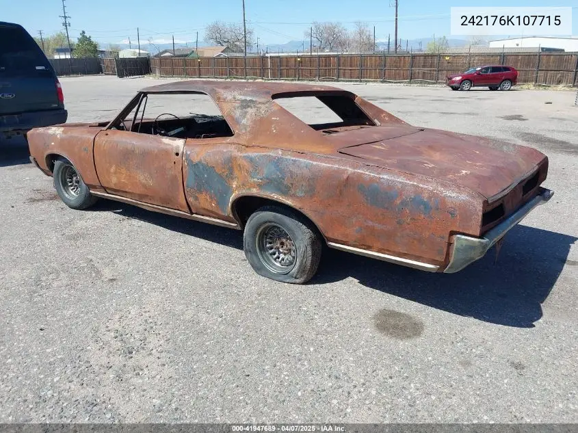 1966 Pontiac Gto VIN: 242176K107715 Lot: 41947689