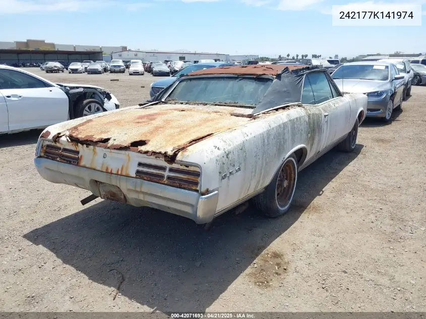 1967 Pontiac Gto VIN: 242177K141974 Lot: 42071693