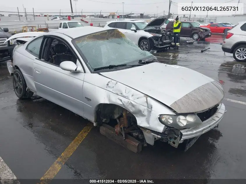 2004 Pontiac Gto VIN: 6G2VX12G64L265731 Lot: 41512034
