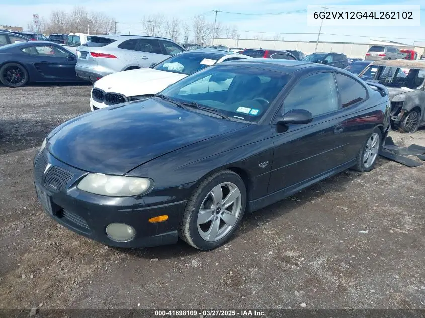 2004 Pontiac Gto VIN: 6G2VX12G44L262102 Lot: 41898109
