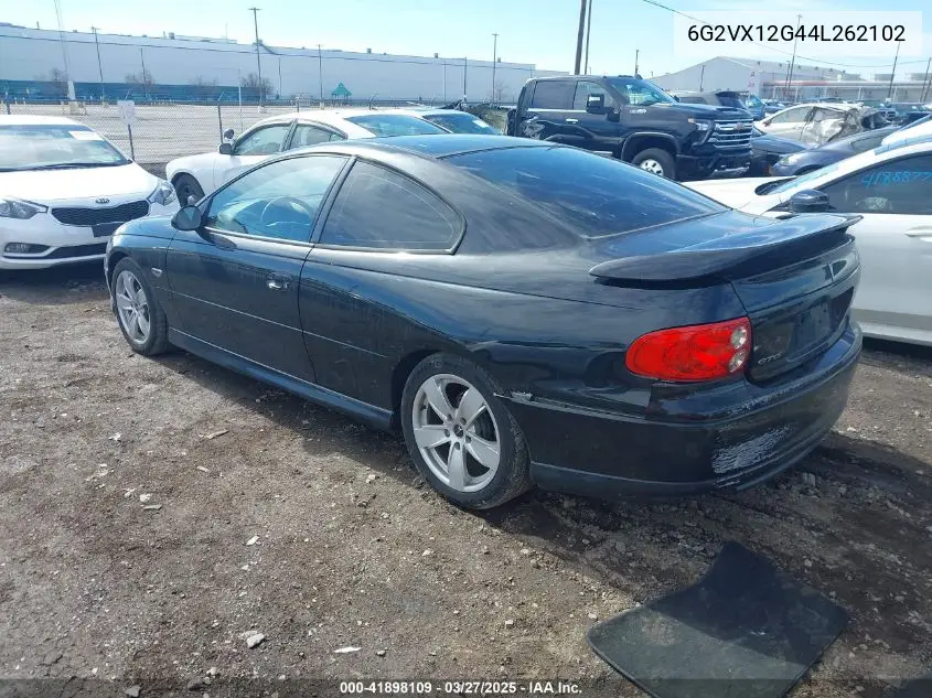 2004 Pontiac Gto VIN: 6G2VX12G44L262102 Lot: 41898109