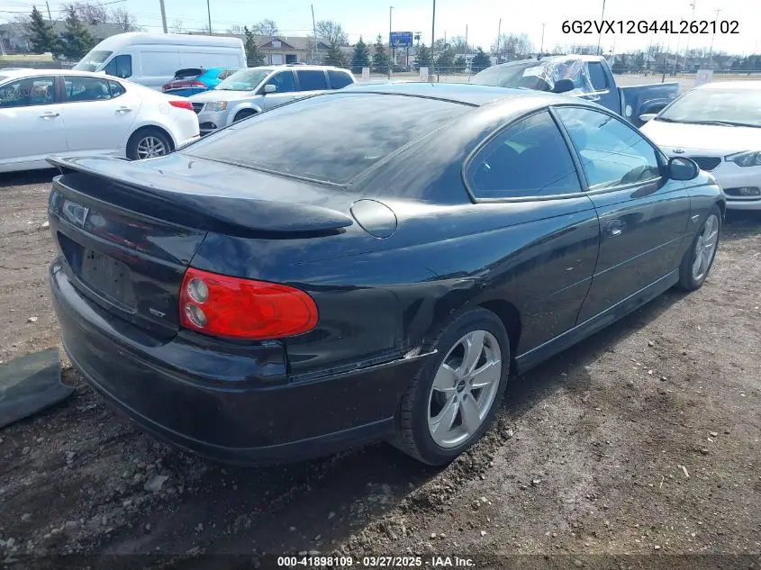 2004 Pontiac Gto VIN: 6G2VX12G44L262102 Lot: 41898109