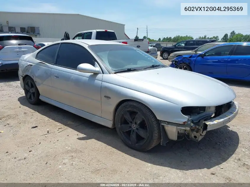 2004 Pontiac Gto VIN: 6G2VX12G04L295369 Lot: 42244826