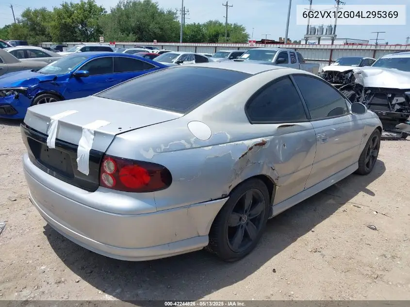 2004 Pontiac Gto VIN: 6G2VX12G04L295369 Lot: 42244826