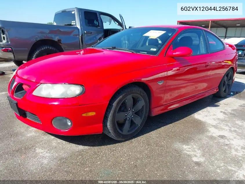 2004 Pontiac Gto VIN: 6G2VX12G44L256784 Lot: 42351209