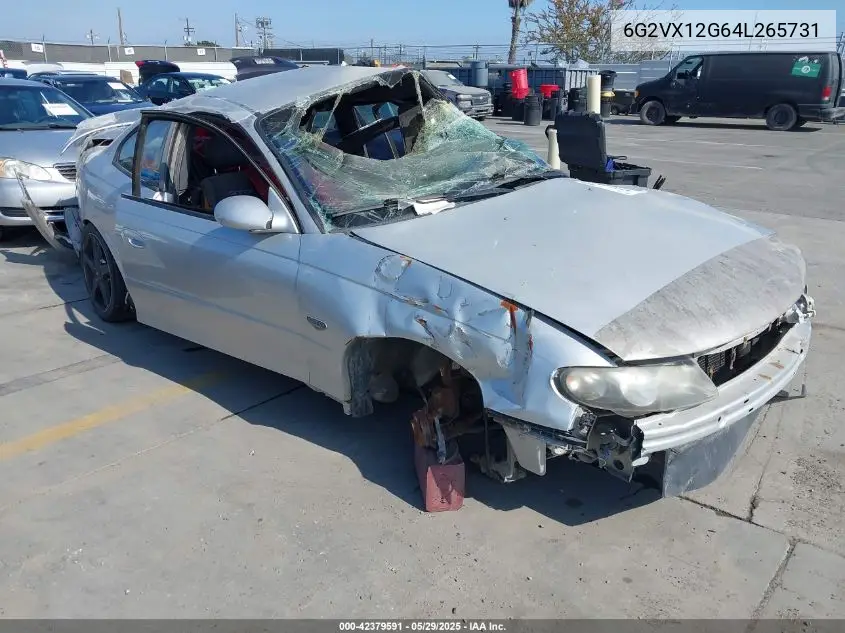 2004 Pontiac Gto VIN: 6G2VX12G64L265731 Lot: 42379591