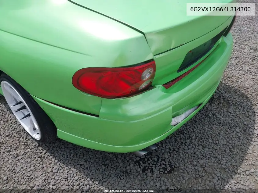 2004 Pontiac Gto VIN: 6G2VX12G64L314300 Lot: 42536842