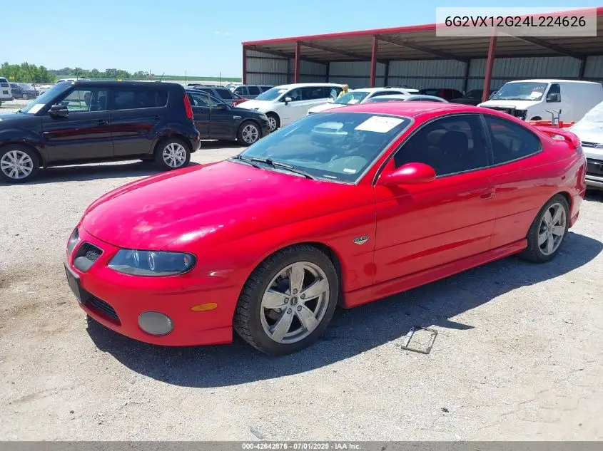 2004 Pontiac Gto VIN: 6G2VX12G24L224626 Lot: 42642876