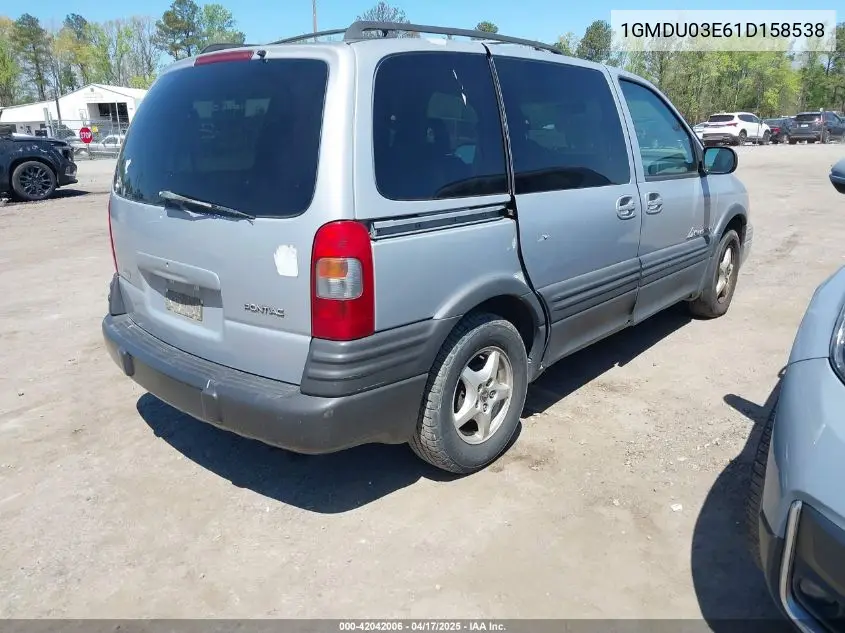 2001 Pontiac Montana N16 W/1Sa Pkg. VIN: 1GMDU03E61D158538 Lot: 42042006