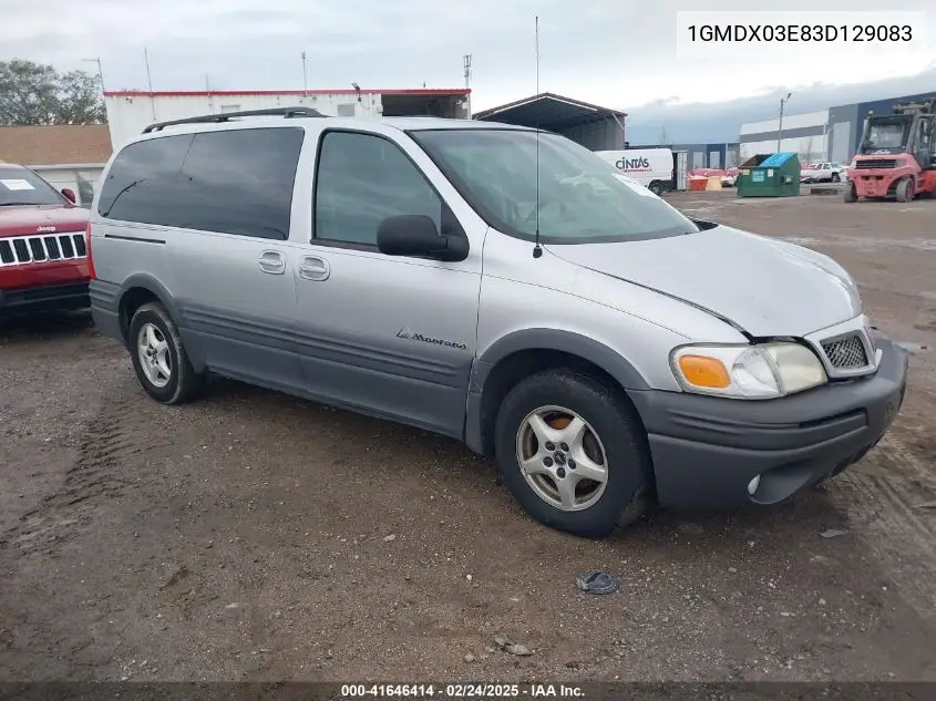 2003 Pontiac Montana M16 W/1Sv Pkg. VIN: 1GMDX03E83D129083 Lot: 41646414