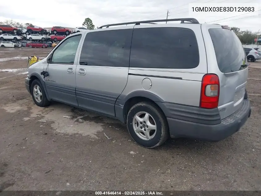 2003 Pontiac Montana M16 W/1Sv Pkg. VIN: 1GMDX03E83D129083 Lot: 41646414