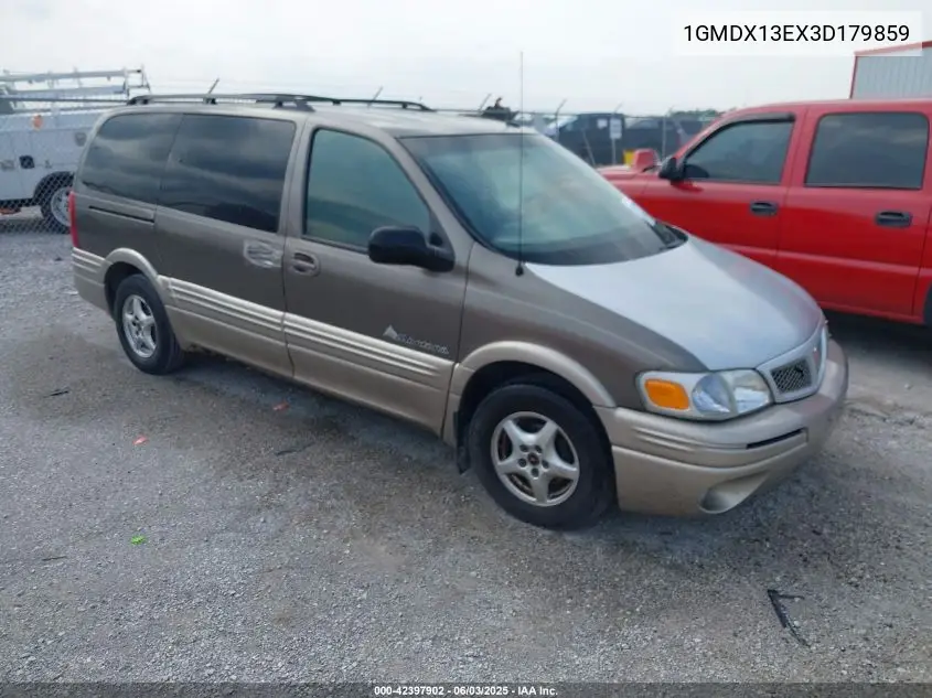 2003 Pontiac Montana M16 W/1Sa Pkg. VIN: 1GMDX13EX3D179859 Lot: 42397902