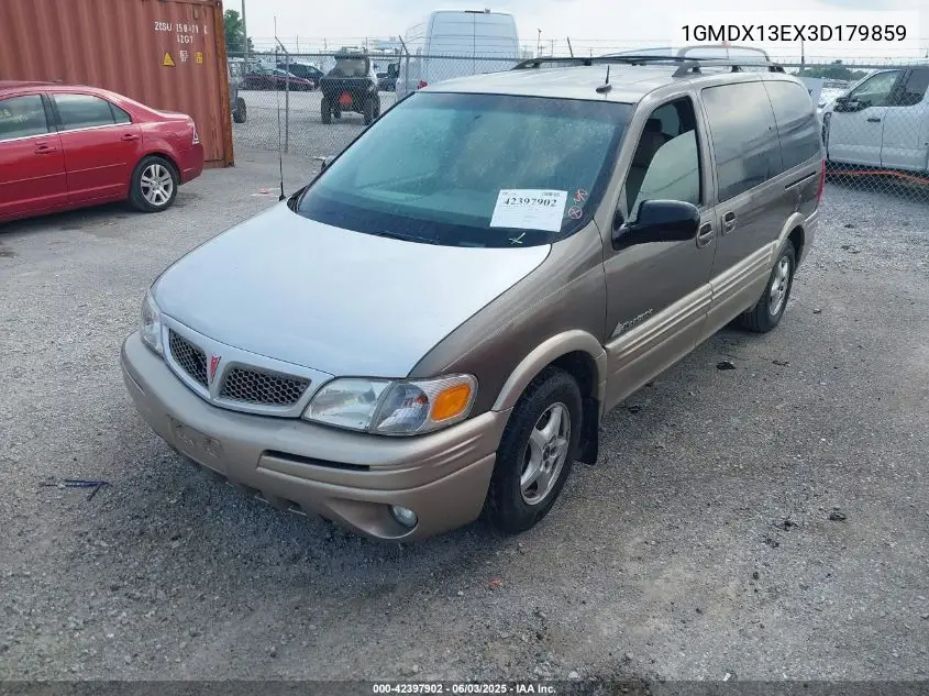2003 Pontiac Montana M16 W/1Sa Pkg. VIN: 1GMDX13EX3D179859 Lot: 42397902