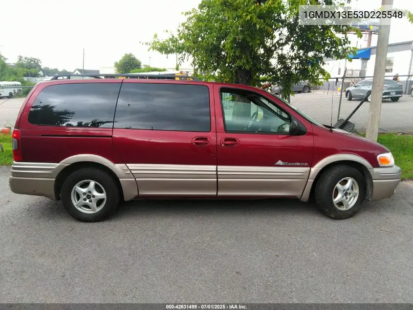 2003 Pontiac Montana M16 W/1Se Pkg. VIN: 1GMDX13E53D225548 Lot: 42631499