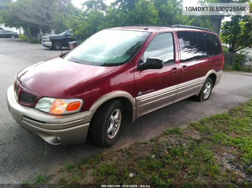 2003 Pontiac Montana M16 W/1Se Pkg. VIN: 1GMDX13E53D225548 Lot: 42631499