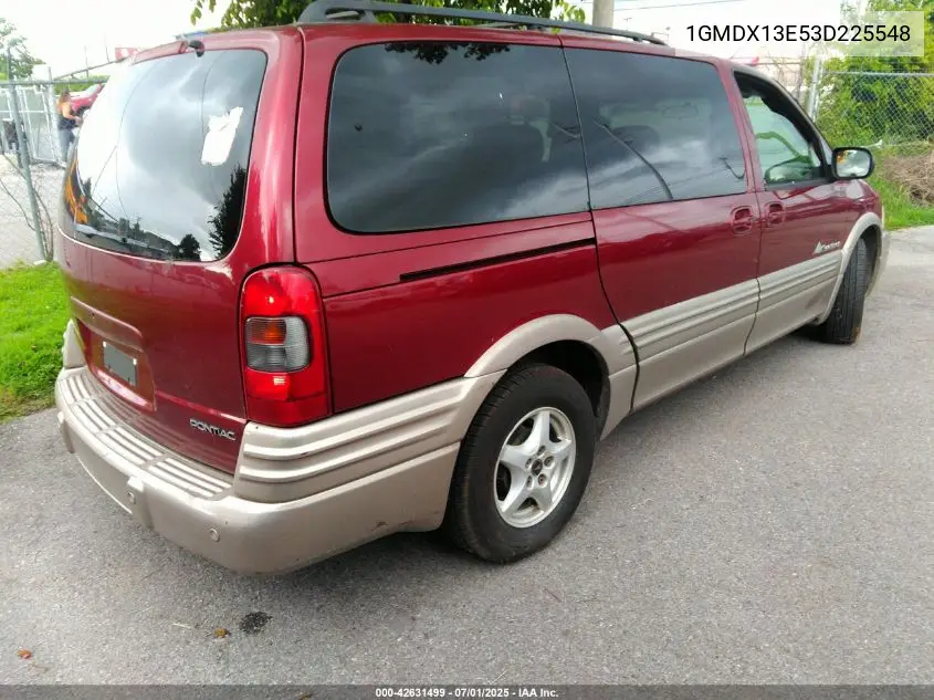 2003 Pontiac Montana M16 W/1Se Pkg. VIN: 1GMDX13E53D225548 Lot: 42631499