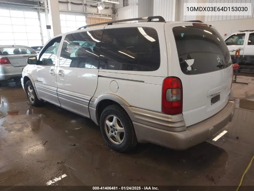 2004 Pontiac Montana M16 W/1Sa Pkg. VIN: 1GMDX03E64D153030 Lot: 41406481