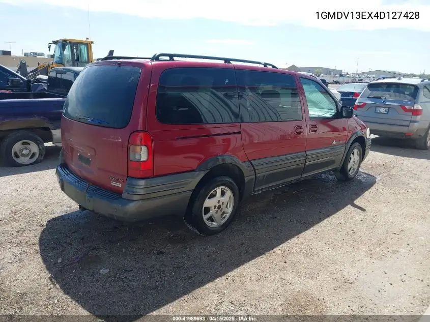 2004 Pontiac Montana T16 W/1Sx Pkg. VIN: 1GMDV13EX4D127428 Lot: 41989693