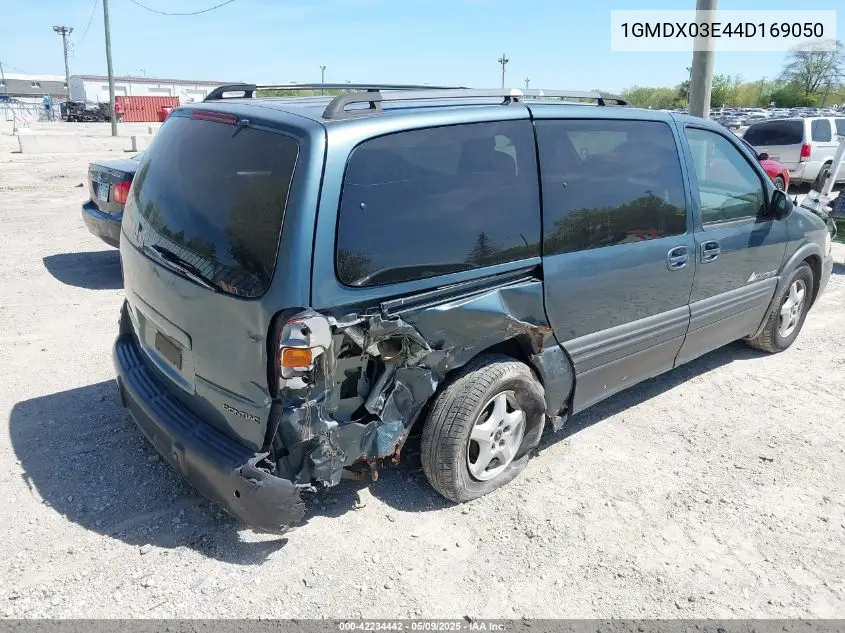 2004 Pontiac Montana M16 W/1Sa Pkg. VIN: 1GMDX03E44D169050 Lot: 42234442