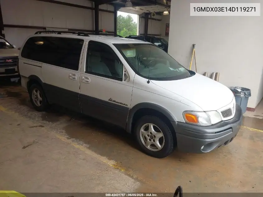2004 Pontiac Montana M16 W/1Sa Pkg. VIN: 1GMDX03E14D119271 Lot: 42431757