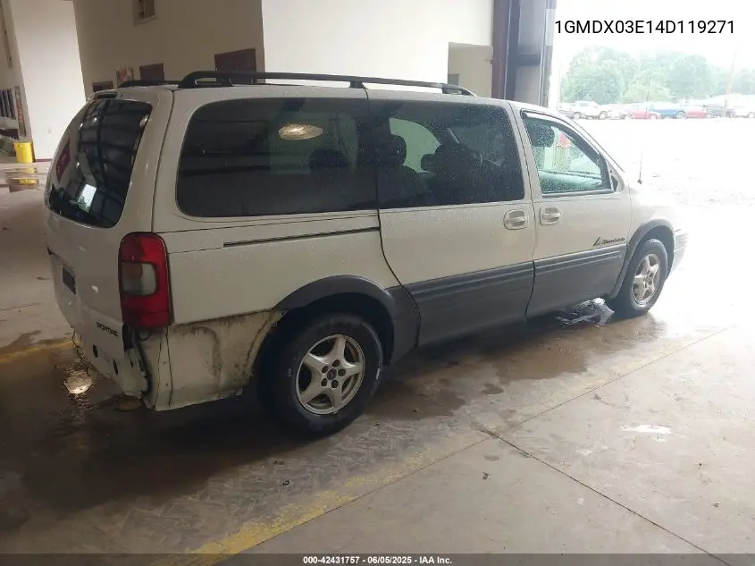 2004 Pontiac Montana M16 W/1Sa Pkg. VIN: 1GMDX03E14D119271 Lot: 42431757