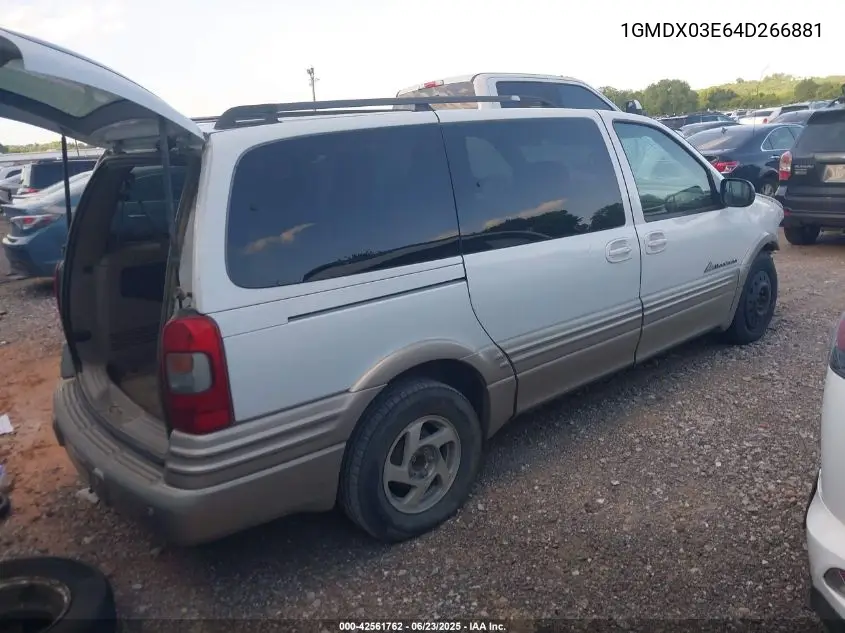 2004 Pontiac Montana M16 W/1Sa Pkg. VIN: 1GMDX03E64D266881 Lot: 42561762