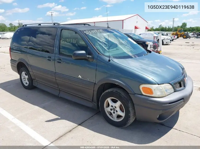 2004 Pontiac Montana M16 W/1Sa Pkg. VIN: 1G5DX23E94D119638 Lot: 42634385