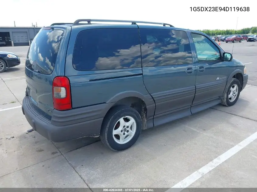 2004 Pontiac Montana M16 W/1Sa Pkg. VIN: 1G5DX23E94D119638 Lot: 42634385