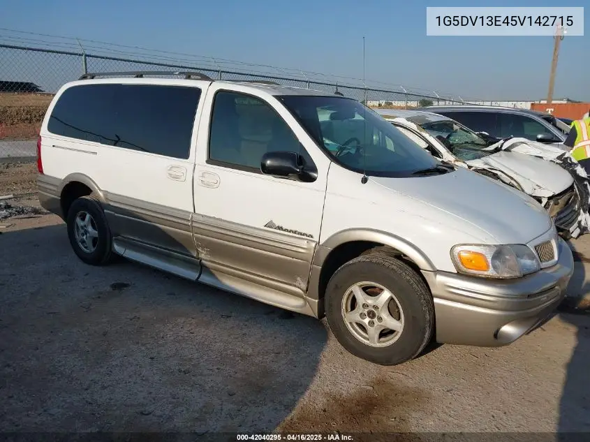 2005 Pontiac Montana M16 W/1Sa Pkg. VIN: 1G5DV13E45V142715 Lot: 42040295