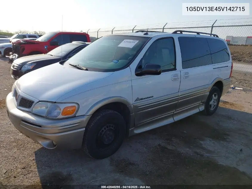 2005 Pontiac Montana M16 W/1Sa Pkg. VIN: 1G5DV13E45V142715 Lot: 42040295