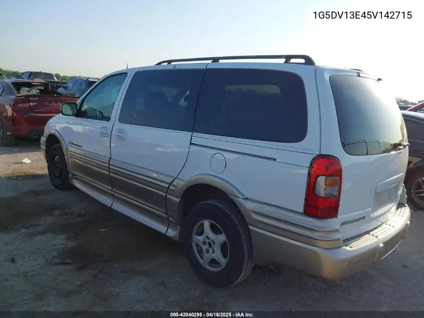 2005 Pontiac Montana M16 W/1Sa Pkg. VIN: 1G5DV13E45V142715 Lot: 42040295