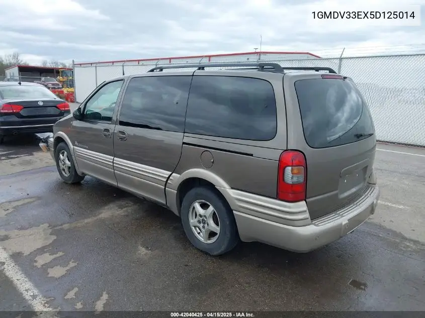 2005 Pontiac Montana M16 W/1Se Pkg. VIN: 1GMDV33EX5D125014 Lot: 42040425