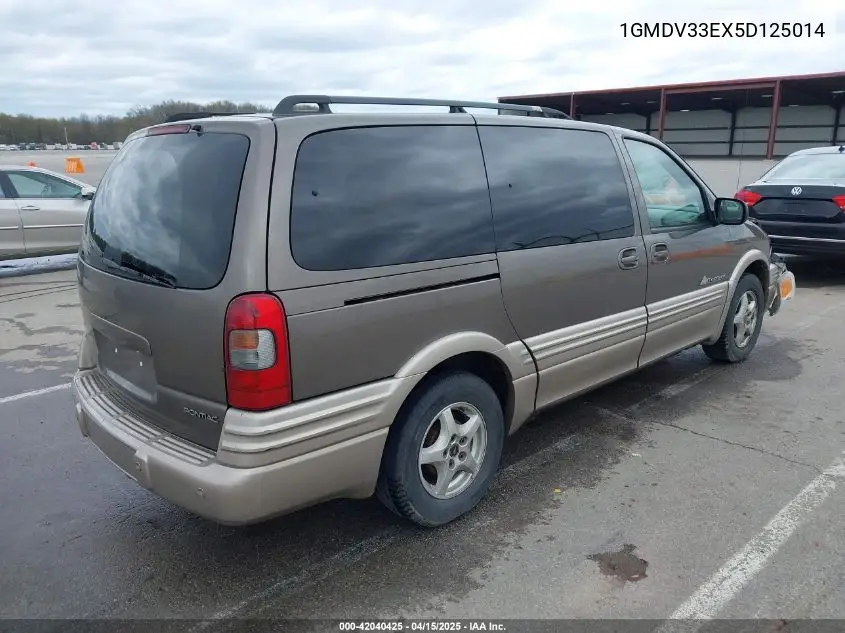 2005 Pontiac Montana M16 W/1Se Pkg. VIN: 1GMDV33EX5D125014 Lot: 42040425