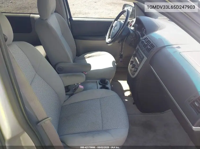 2005 Pontiac Montana Sv6 Fwd VIN: 1GMDV33L65D247903 Lot: 42179568