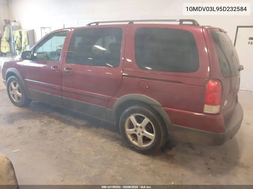 2005 Pontiac Montana Sv6 Fwd VIN: 1GMDV03L95D232584 Lot: 42198302
