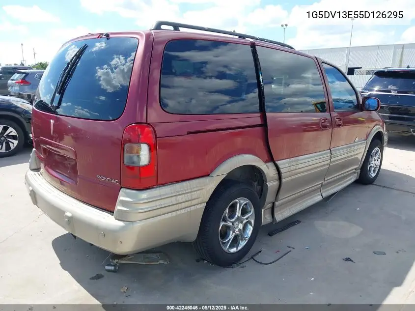 2005 Pontiac Montana M16 W/1Sa Pkg. VIN: 1G5DV13E55D126295 Lot: 42245046