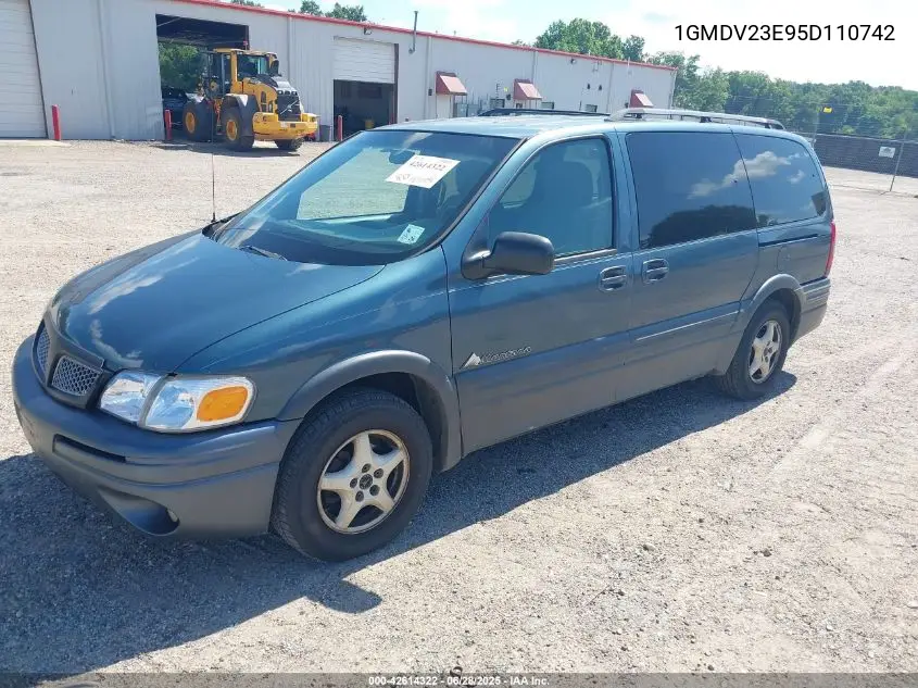2005 Pontiac Montana M16 W/1Sa Pkg. VIN: 1GMDV23E95D110742 Lot: 42614322