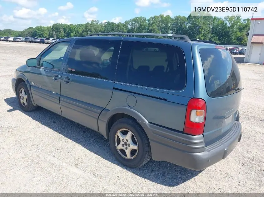 2005 Pontiac Montana M16 W/1Sa Pkg. VIN: 1GMDV23E95D110742 Lot: 42614322