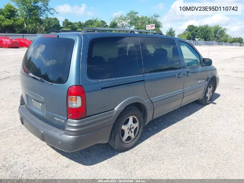 2005 Pontiac Montana M16 W/1Sa Pkg. VIN: 1GMDV23E95D110742 Lot: 42614322