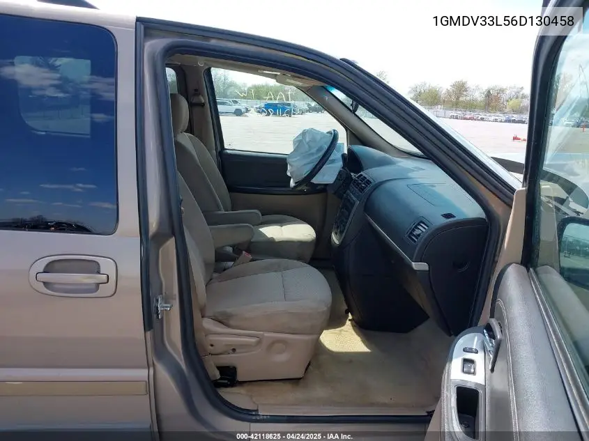 2006 Pontiac Montana Sv6 VIN: 1GMDV33L56D130458 Lot: 42118625