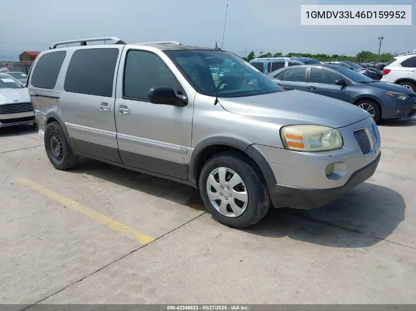 2006 Pontiac Montana Sv6 VIN: 1GMDV33L46D159952 Lot: 42346823