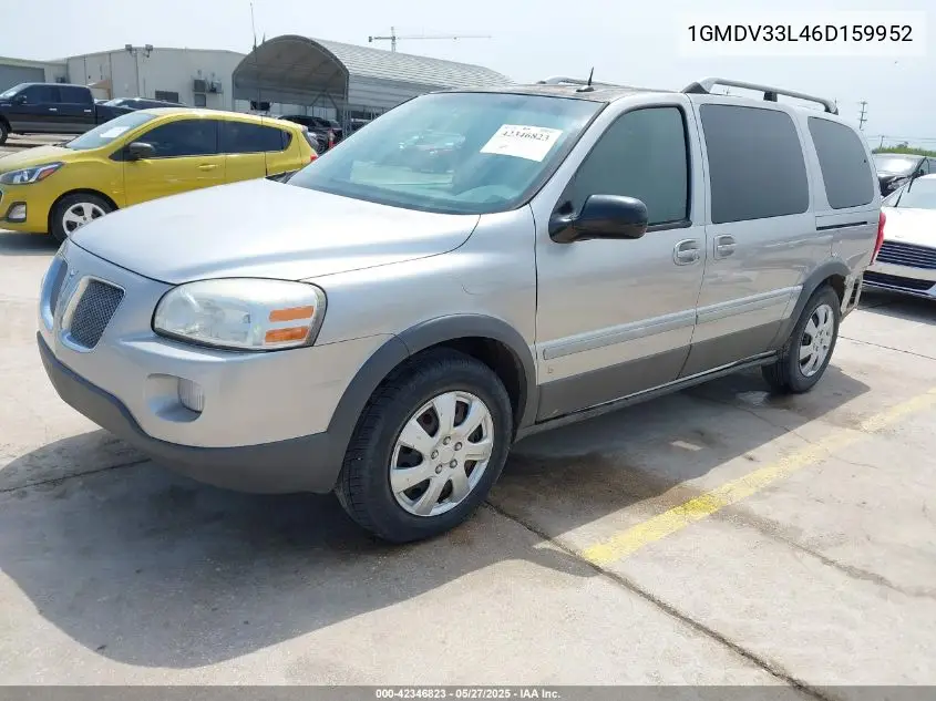 2006 Pontiac Montana Sv6 VIN: 1GMDV33L46D159952 Lot: 42346823