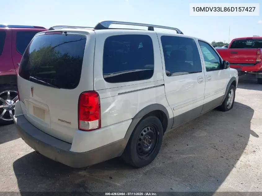 2006 Pontiac Montana Sv6 VIN: 1GMDV33L86D157427 Lot: 42632464